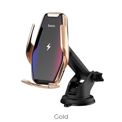 Car wireless charger "S14 Surpass" for dashboard and air outlet Gold