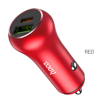 Car charger "Z38 Resolute" PD20W + QC3.0 Red