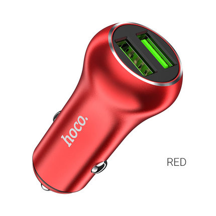 Car charger "Z37 Sharp speed" dual port QC3.0 Red