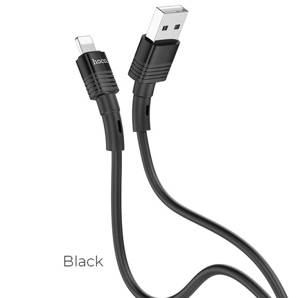 Cable USB to Lightning "U82 Cool grace" charging data sync Black