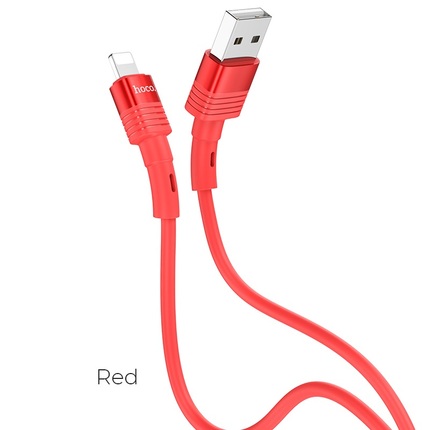 Cable USB to Lightning "U82 Cool grace" charging data sync Red