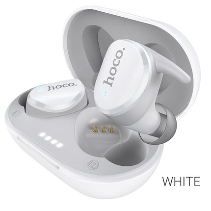 Wireless headset "ES41 Clear sound" TWS with charging case White