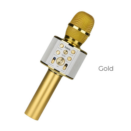 Microphone "BK3 Cool sound" wireless karaoke mic Gold