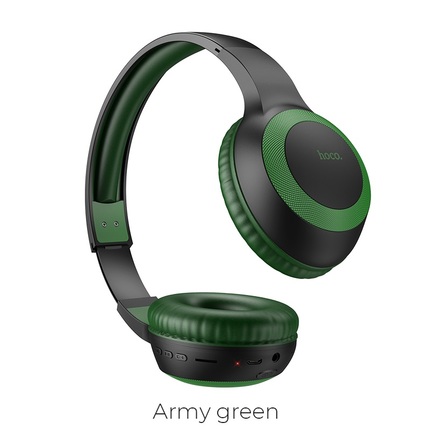 Headphones "W29 Outstanding" wireless wired Army green