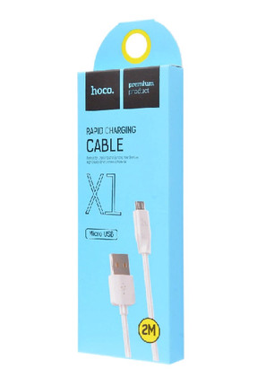 Cable USB to Micro-USB "X1 Rapid" charging data sync 2m White