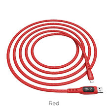 Cable USB to Micro-USB "S6 Sentinel" with timing display Red