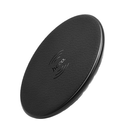 Wireless charger “CW14 Round” portable tabletop charging pad dock Black