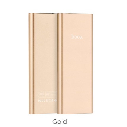 Power bank "B16 Metal" 10000 mAh single USB output Gold