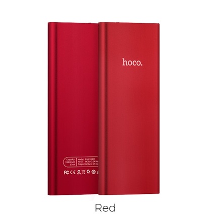 Power bank "B16 Metal" 10000 mAh single USB output Red