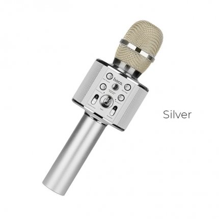 Microphone "BK3 Cool sound" wireless karaoke mic Silver