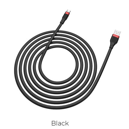 Cable USB to Type-C “U72 Forest” charging data sync 1.2m Black