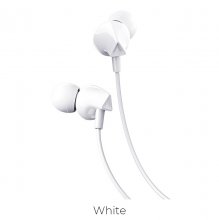 Wired earphone 3.5mm "M60 Perfect sound" with microphone White