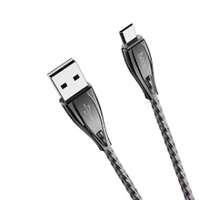 Cable USB to Micro-USB "U56 Metal armor" charging data sync 1.2m Black
