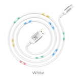 Cable USB to Micro-USB “U63 Spirit” charging data sync with backlight 1.2m White