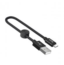 Cable USB to Lightning "X35 Premium" charging data sync 0.25m Black