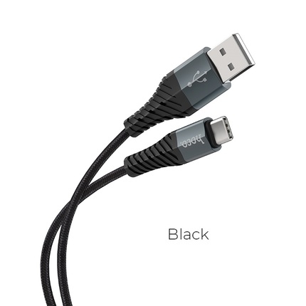 Cable USB to Type-C "X38 Cool Charging" charging data sync 1m Black