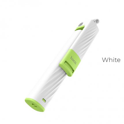 Selfie stick "K7 Dainty mini" 3.5mm jack wired monopod White