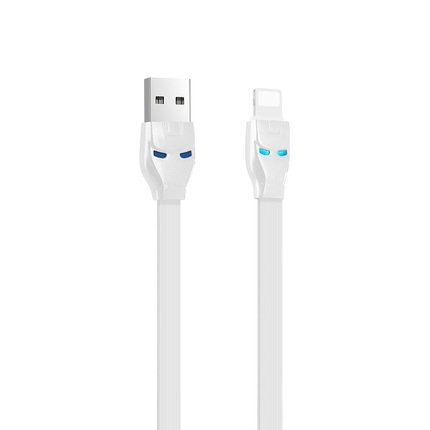 Cable USB to Lightning "U14 Steel man" charging data sync 1.2m White