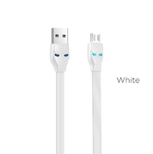 Cable USB to Micro USB "U14 Steel man" charging data sync 1.2m White