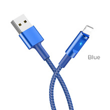 Cable USB to Lightning "U47 Essence core" charging data sync 1.2m Blue