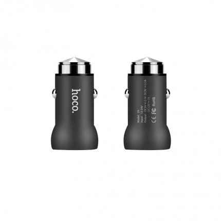 Car charger “Z4” single USB charging adapter QC2.0 Black